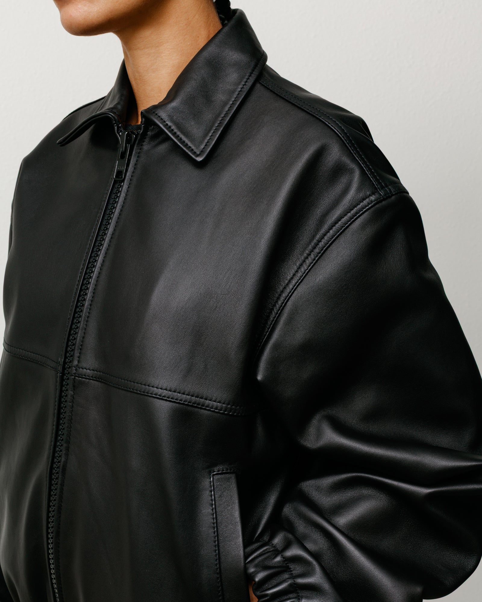 LEATHER WORK JACKET