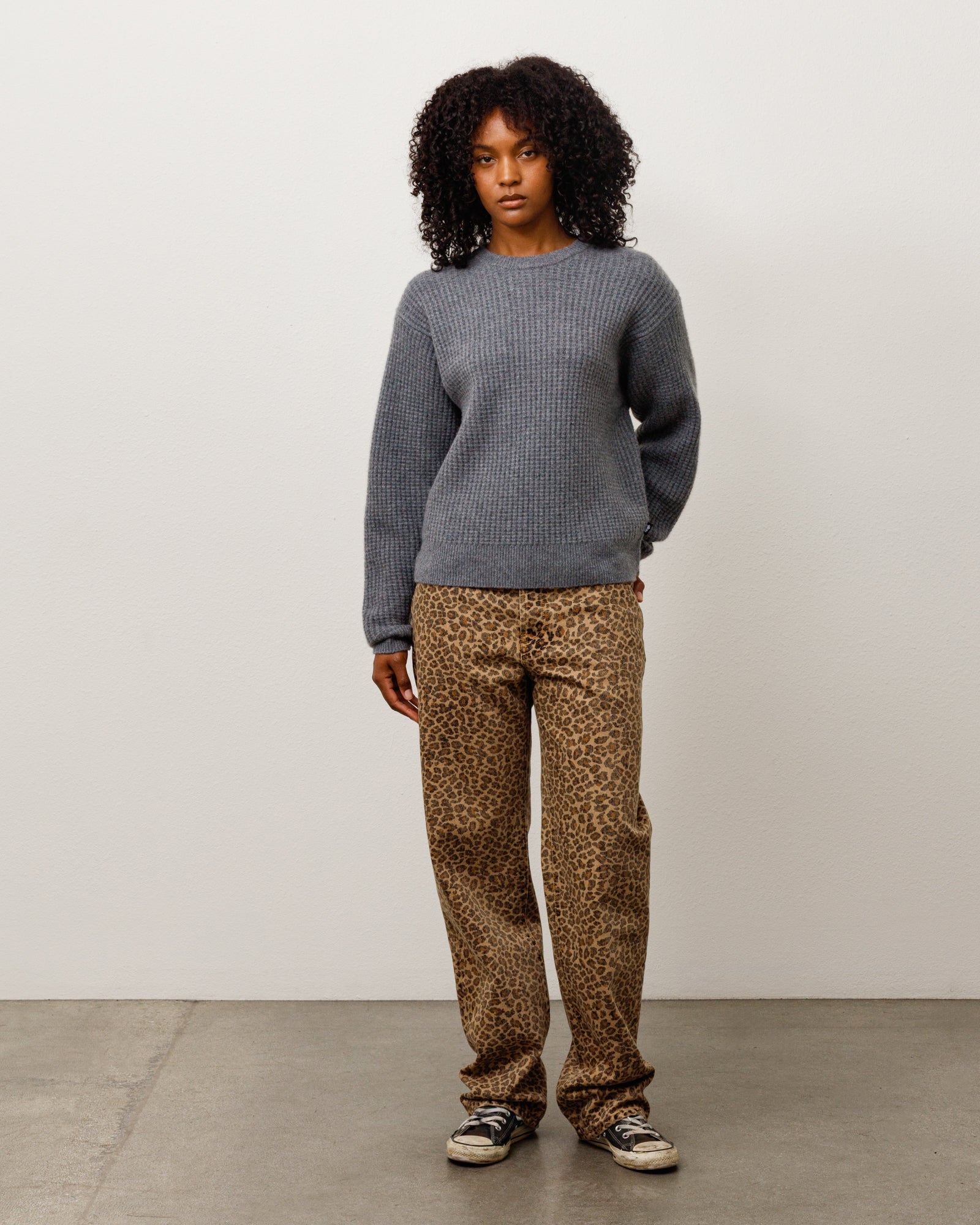 WAFFLE CASHMERE SWEATER