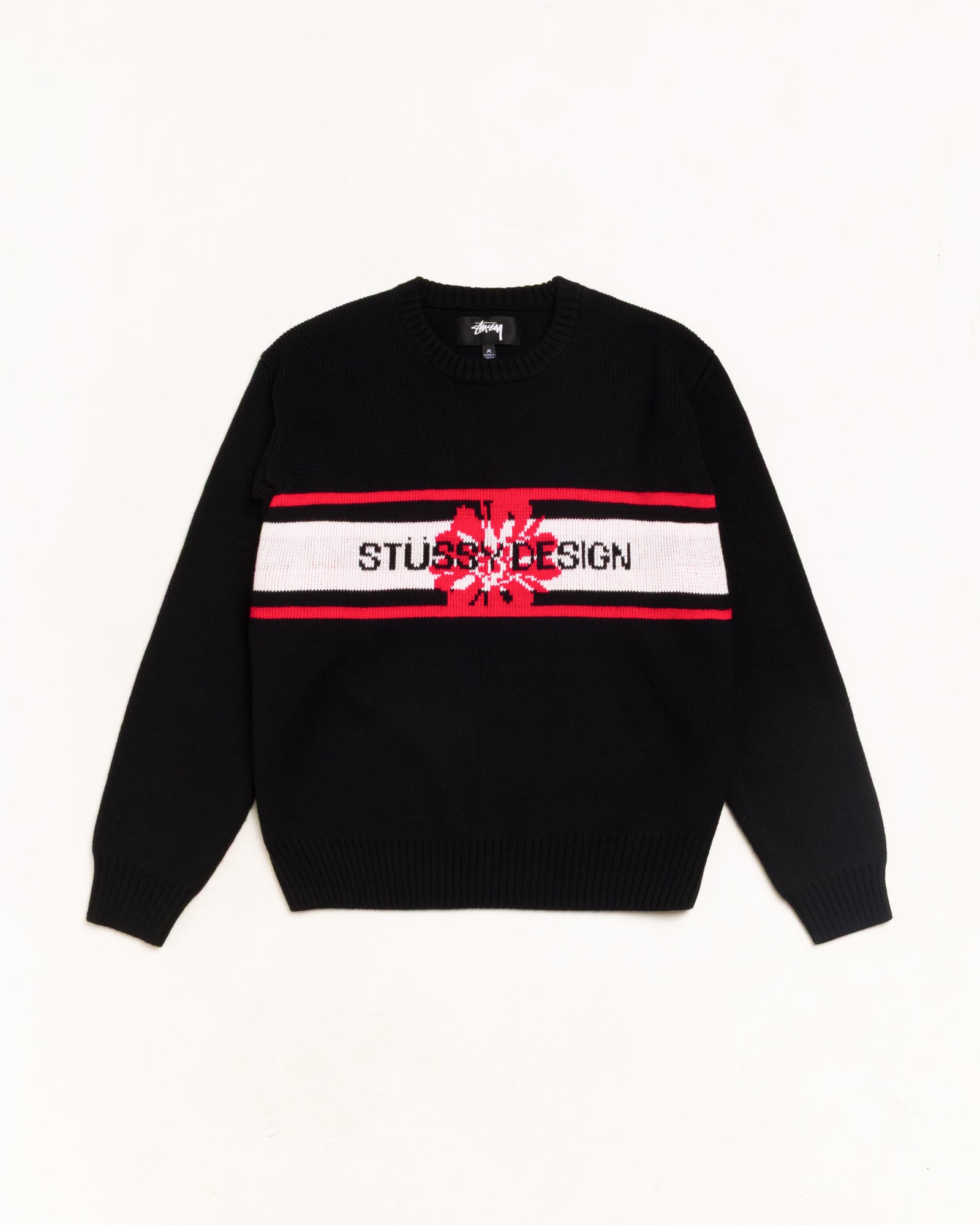 STRIPED HIBISCUS SWEATER