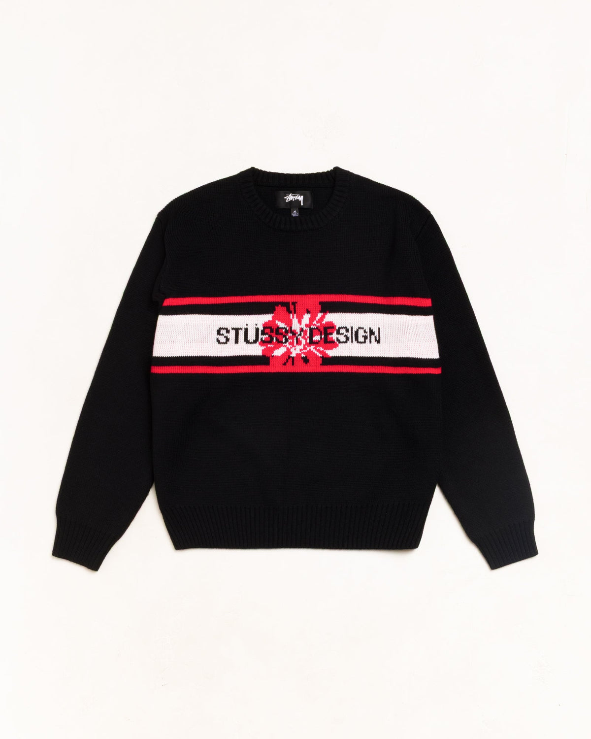 STRIPED HIBISCUS SWEATER