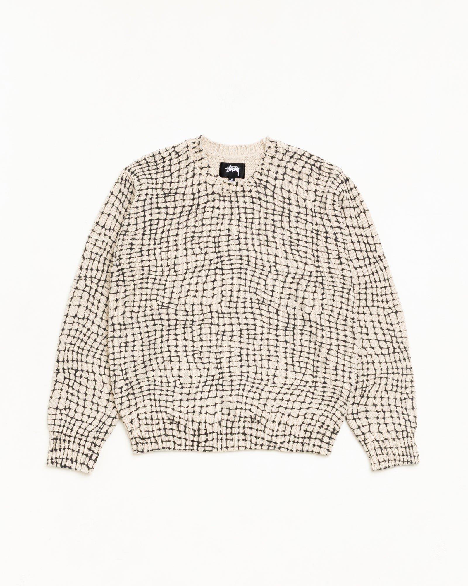 MESH PRINT SWEATER