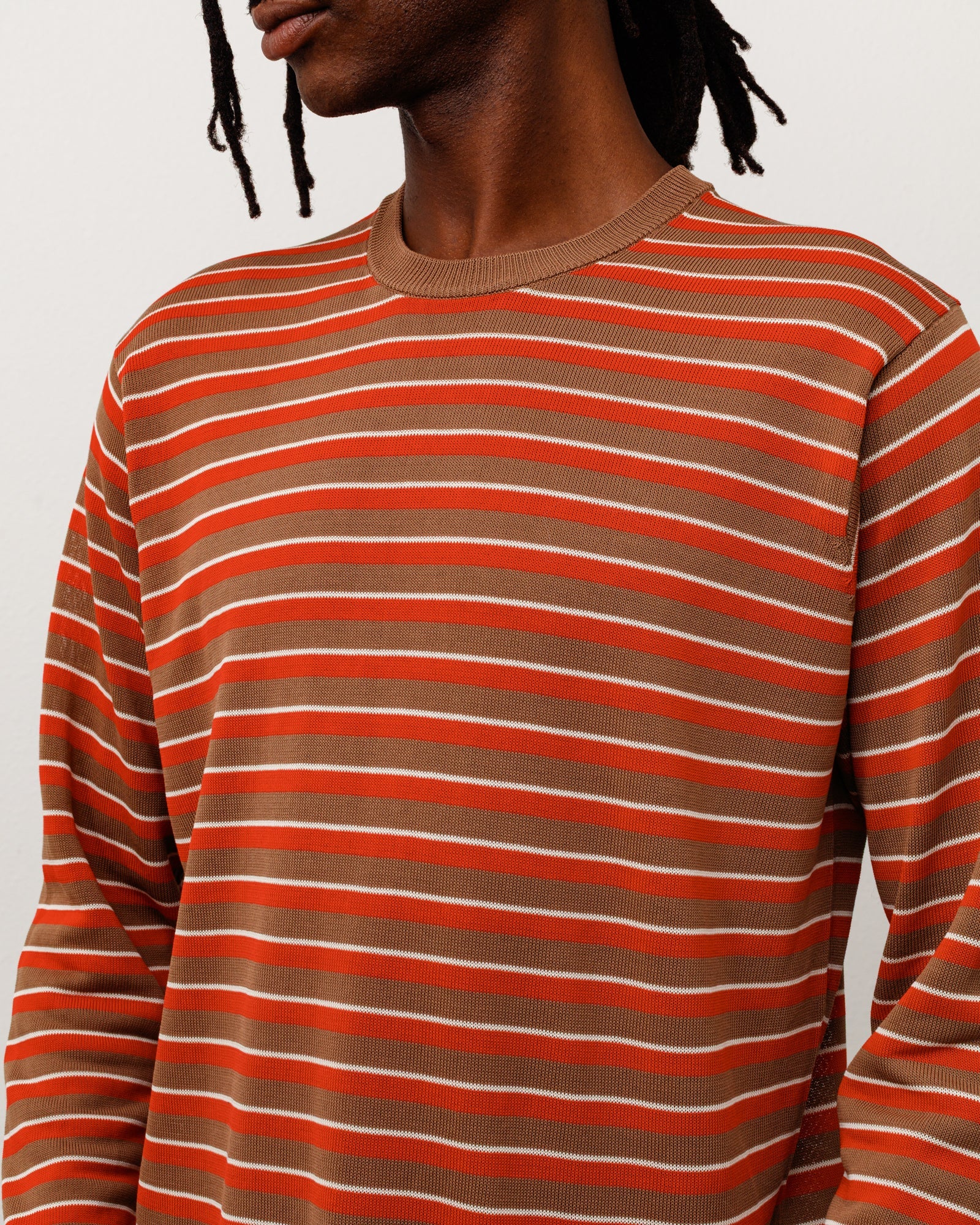 LIGHTWEIGHT STRIPE SWEATER