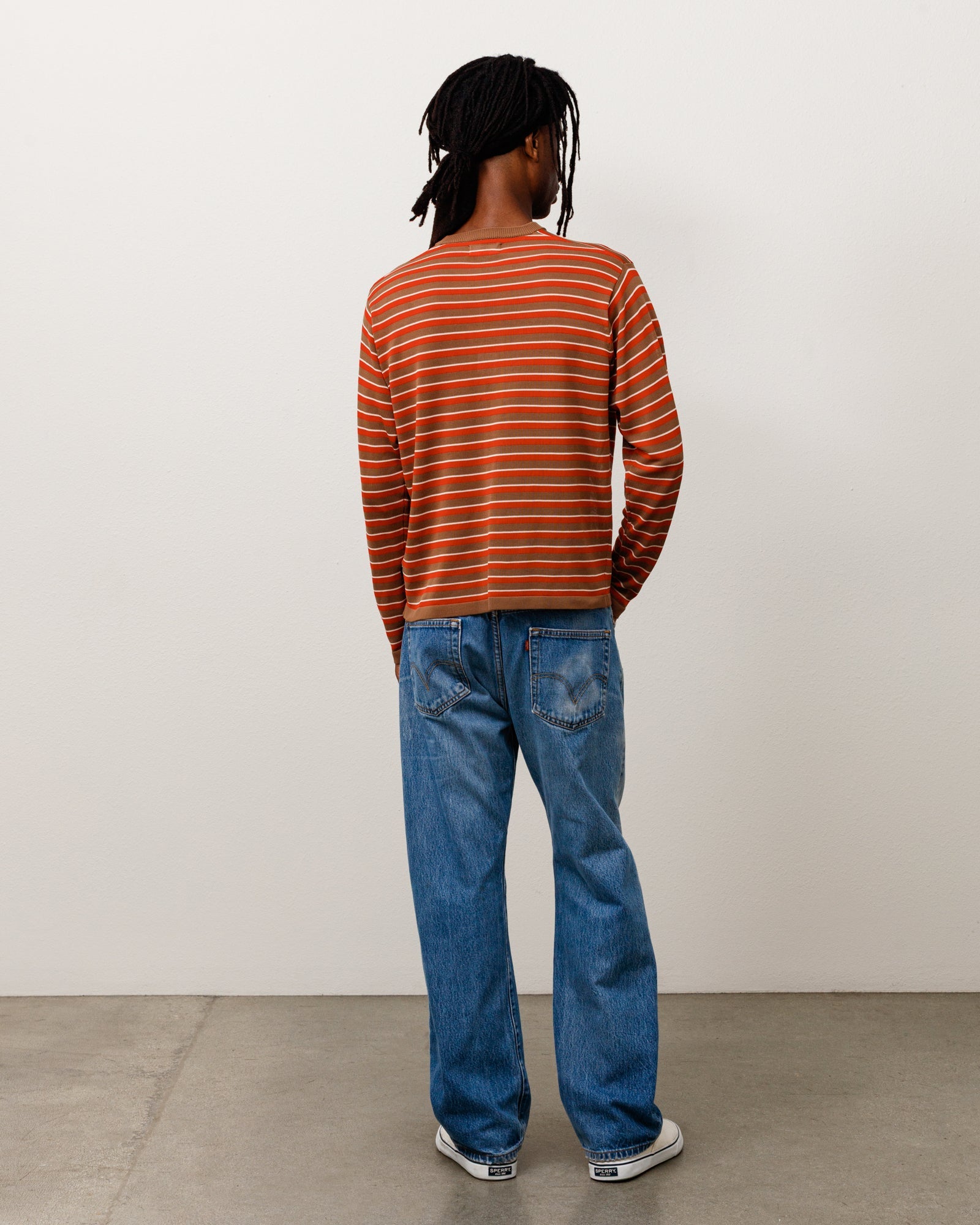 LIGHTWEIGHT STRIPE SWEATER