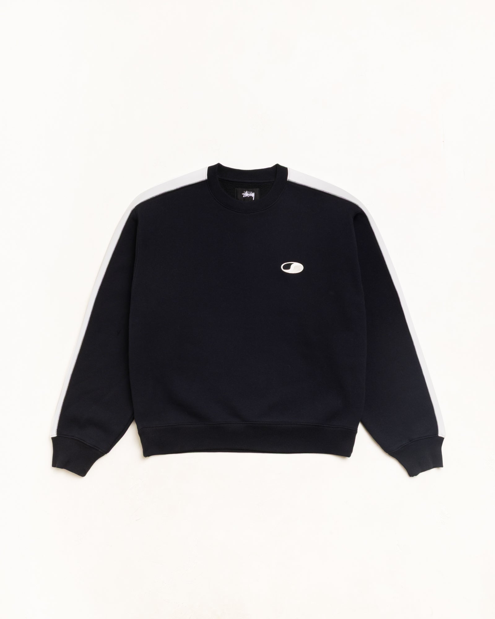 PANELED STRIPE CREW