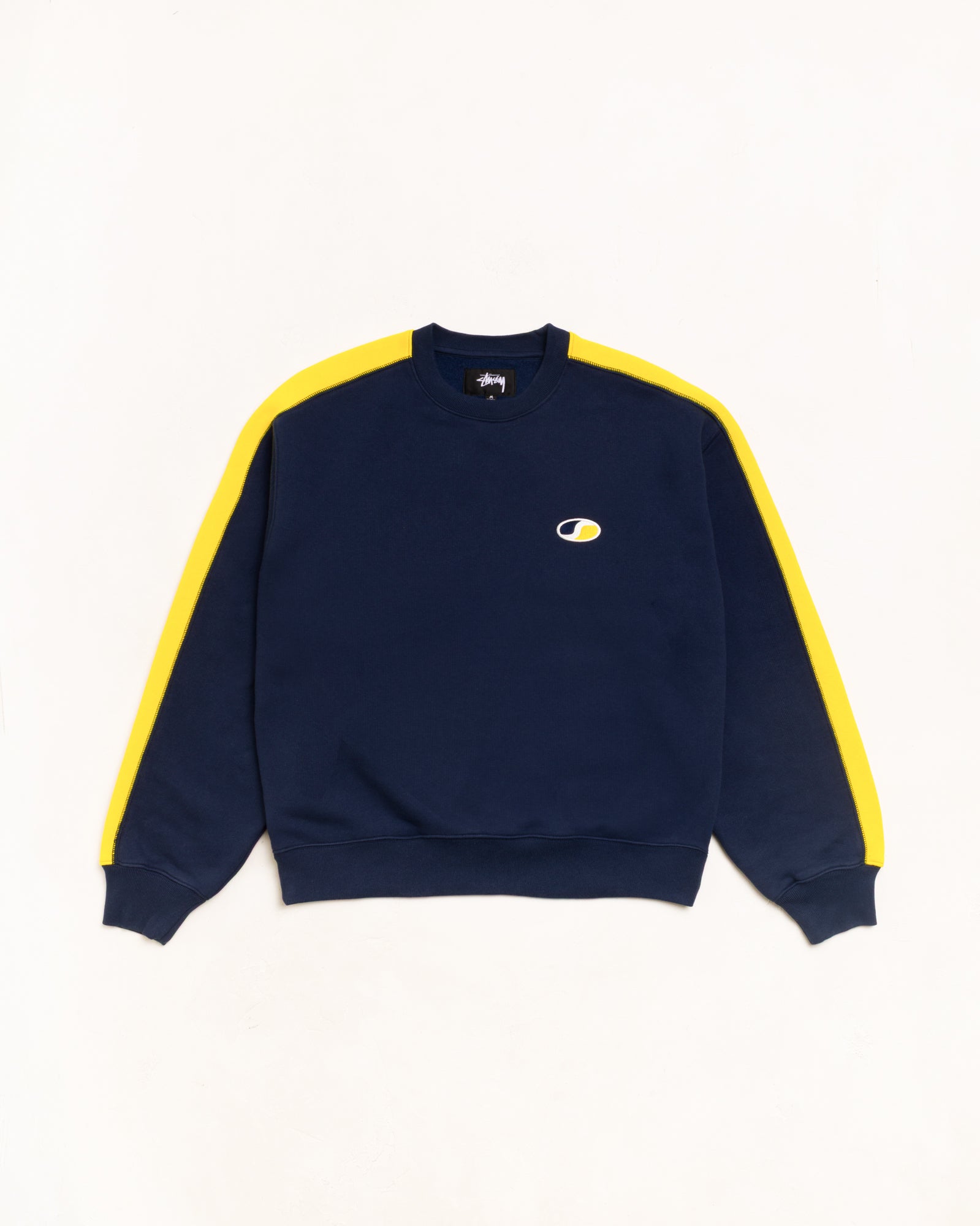 PANELED STRIPE CREW