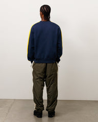 PANELED STRIPE CREW