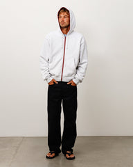 DOUBLE FACED ZIP HOODIE