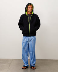 DOUBLE FACED ZIP HOODIE