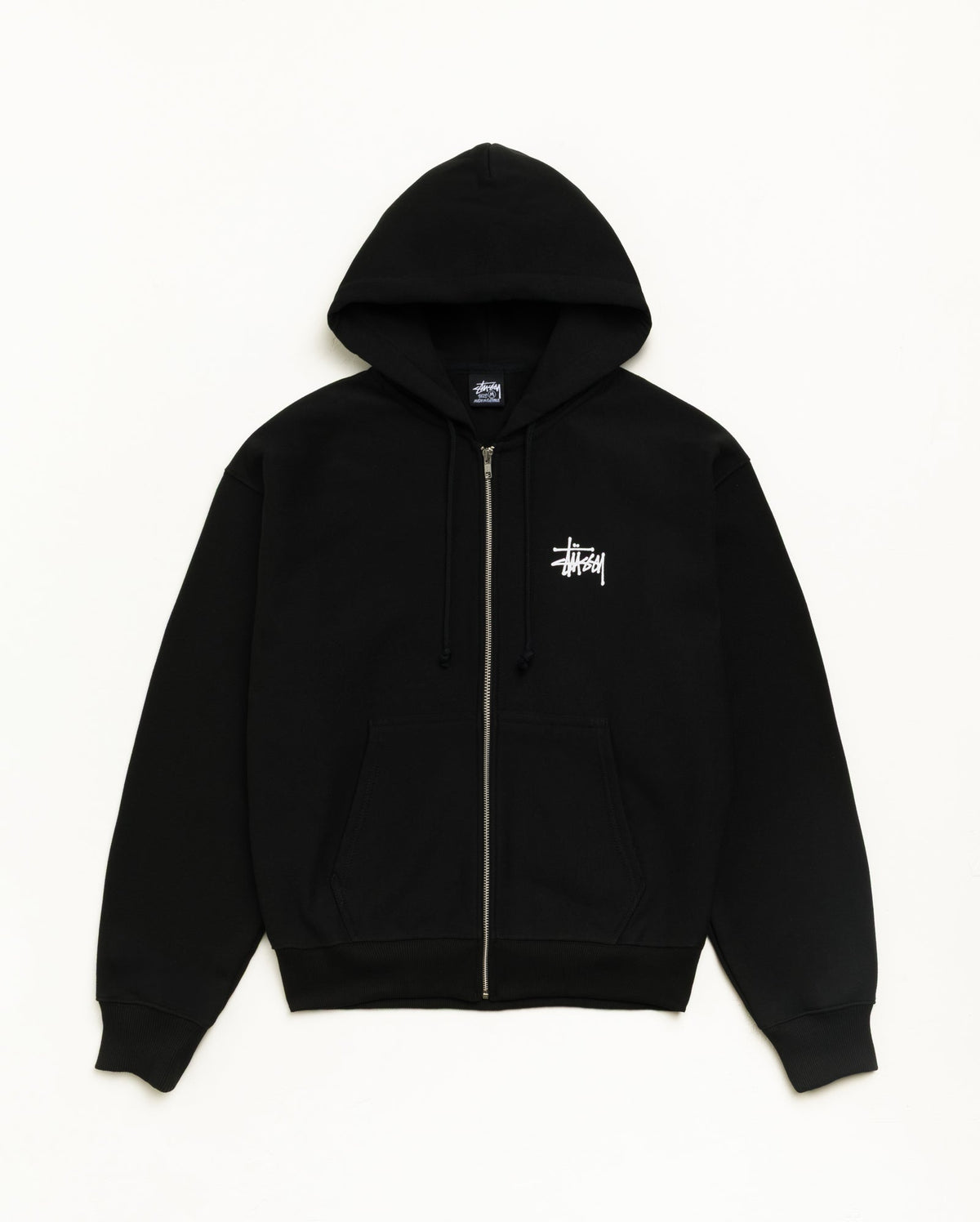 BASIC STÜSSY ZIP HOODIE