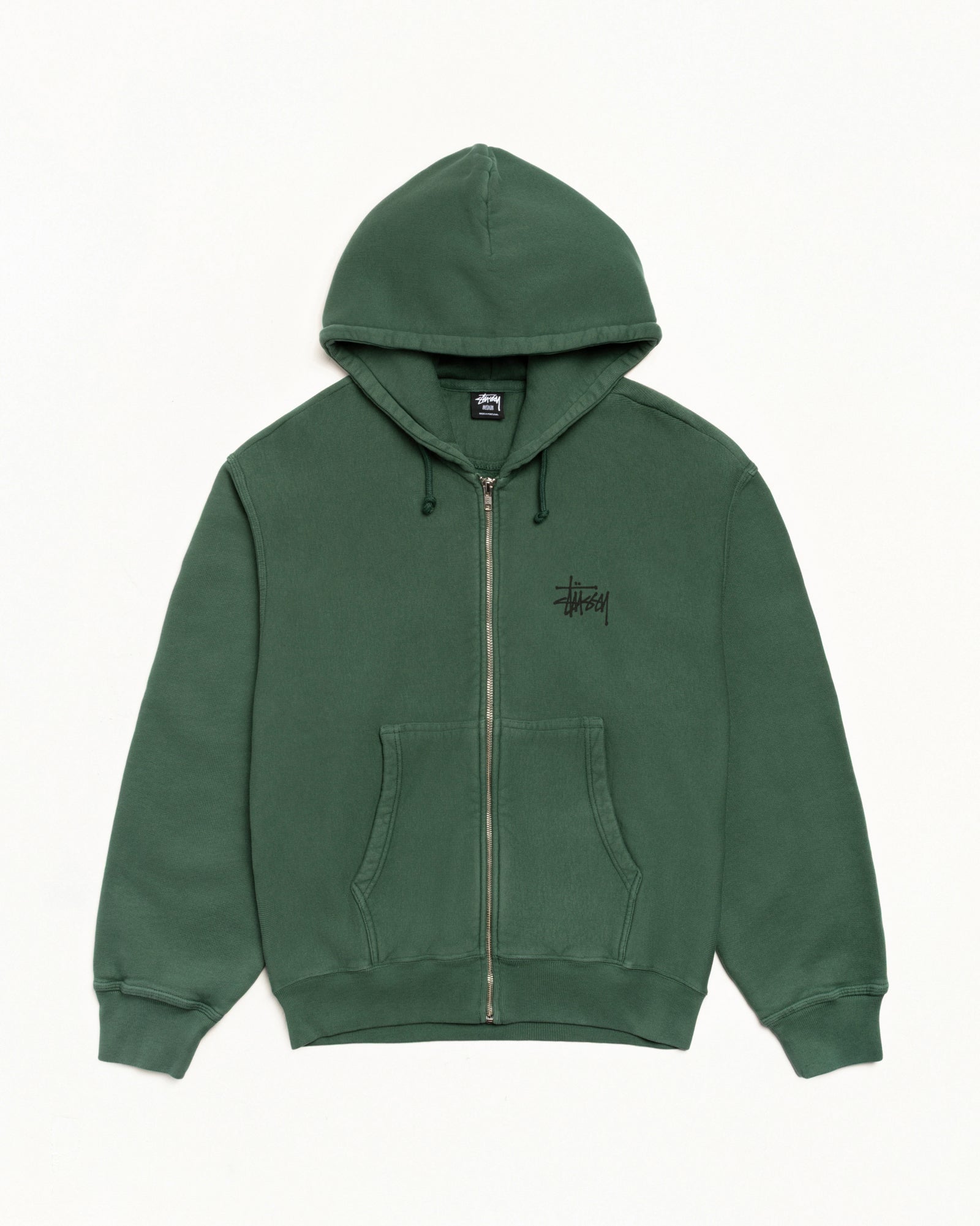 BASIC STÜSSY ZIP HOODIE