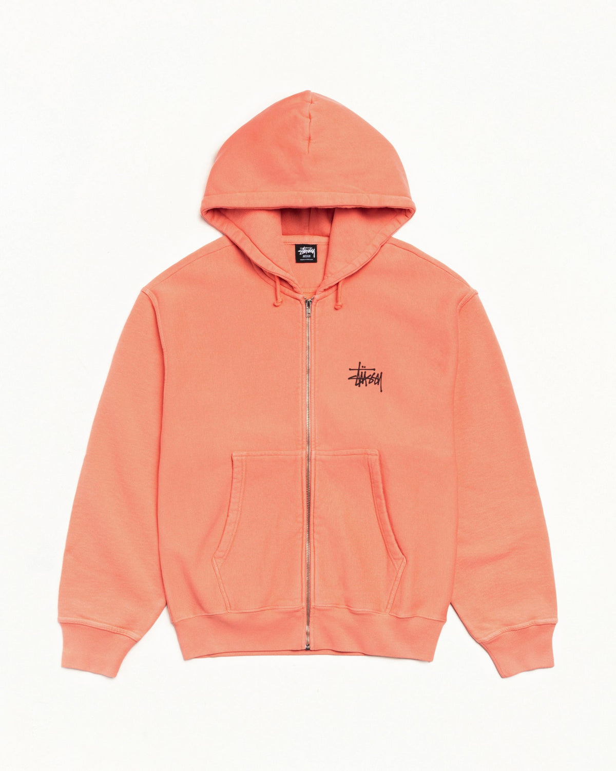 BASIC STÜSSY ZIP HOODIE