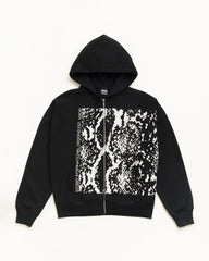 SNAKESKIN ZIP HOODIE