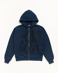 SNAKESKIN ZIP HOODIE