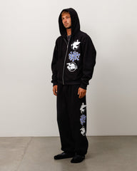 STÜSSY & ALWAYS STACK ZIP HOODIE