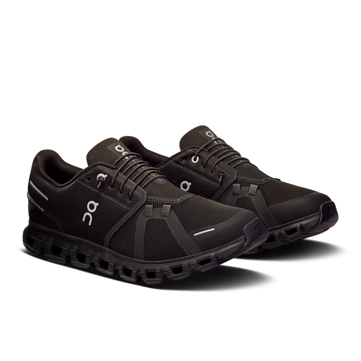 On Running Men's Cloud 6 Wide Shoes - Black / Black